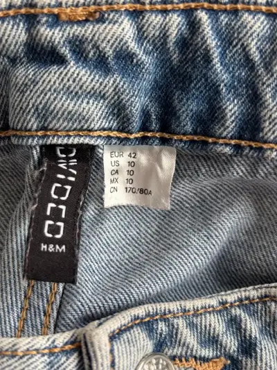 Jeans cargo H&M Divided Wide Leg Talla 42 - miniatura 4
