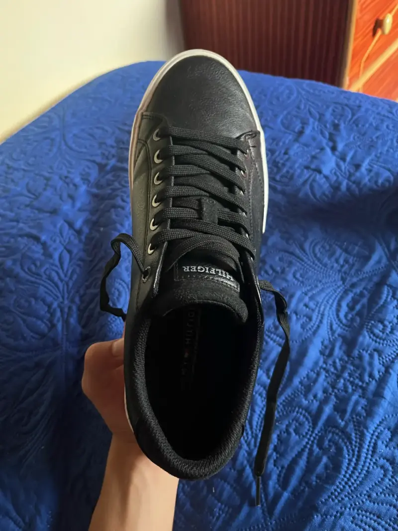 Zapatillas negras Tommy Hilfiger casuales - 6
