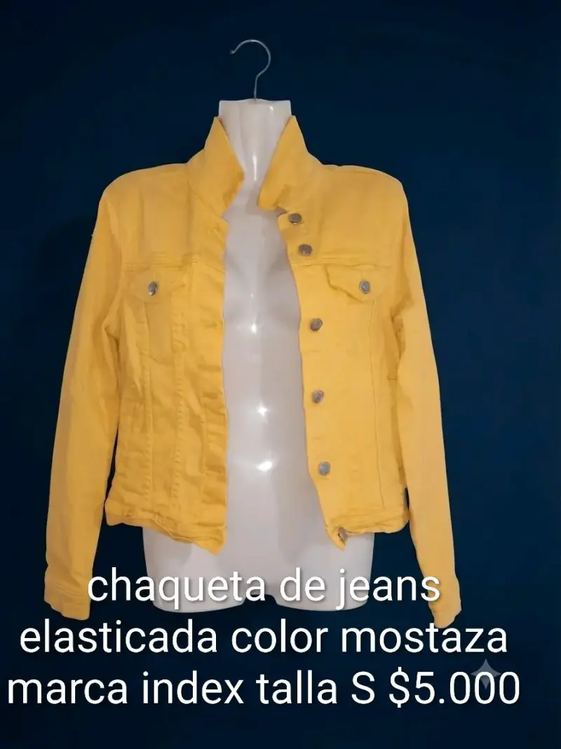 Chaqueta de jeans mostaza Index talla S