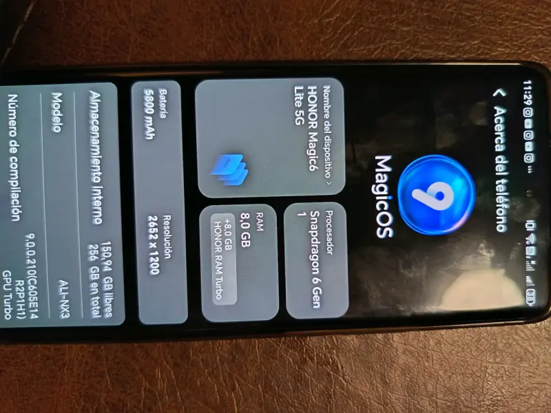 HONOR Magic6 Lite 5G con 8GB RAM y 256GB - 2
