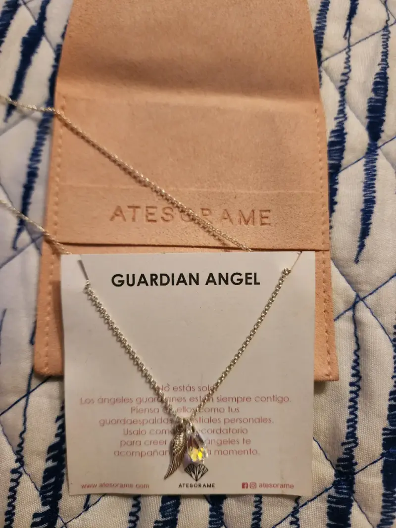 Collar Guardian Angel de plata - 3