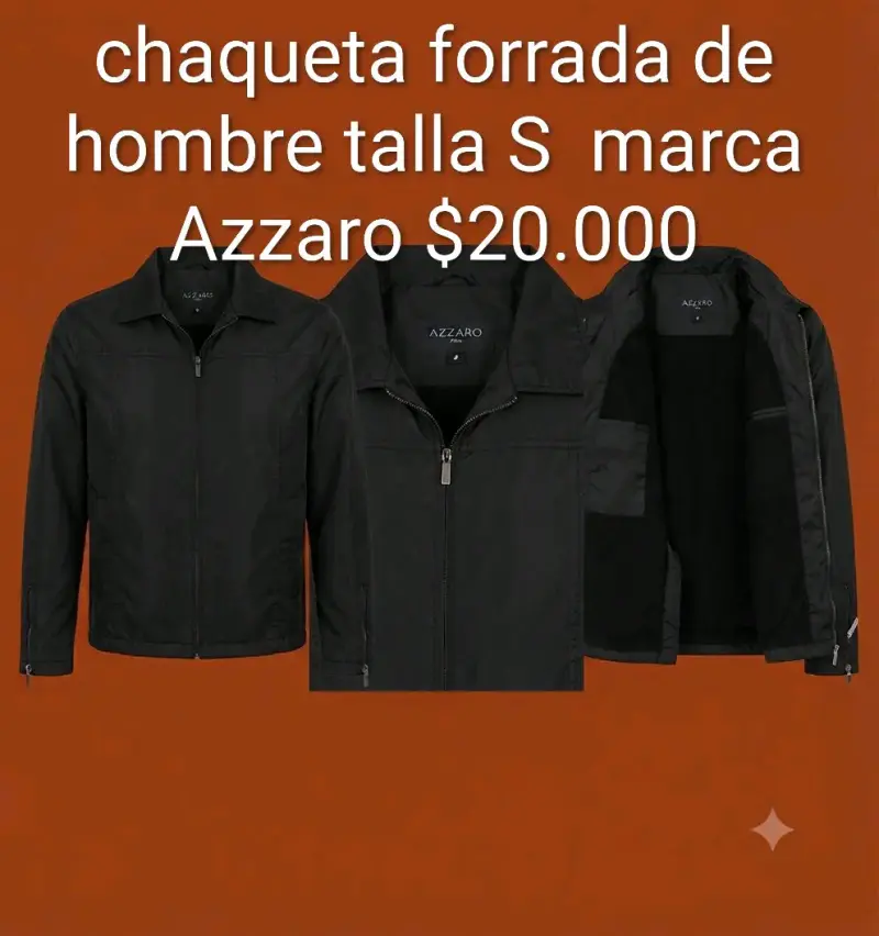 Chaqueta forrada de hombre Azzaro talla S