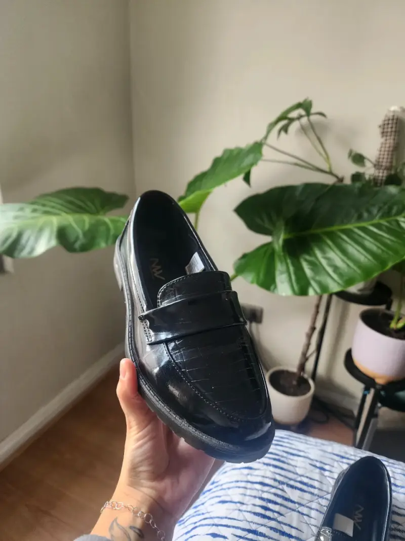 Mocasines de charol negros para hombre - 5