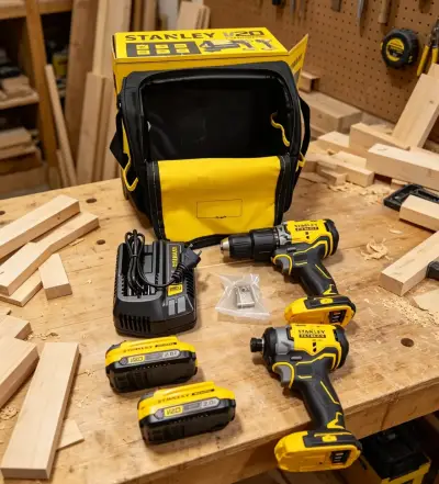 Kit de herramientas Stanley 20v taladro y atorni - miniatura 3