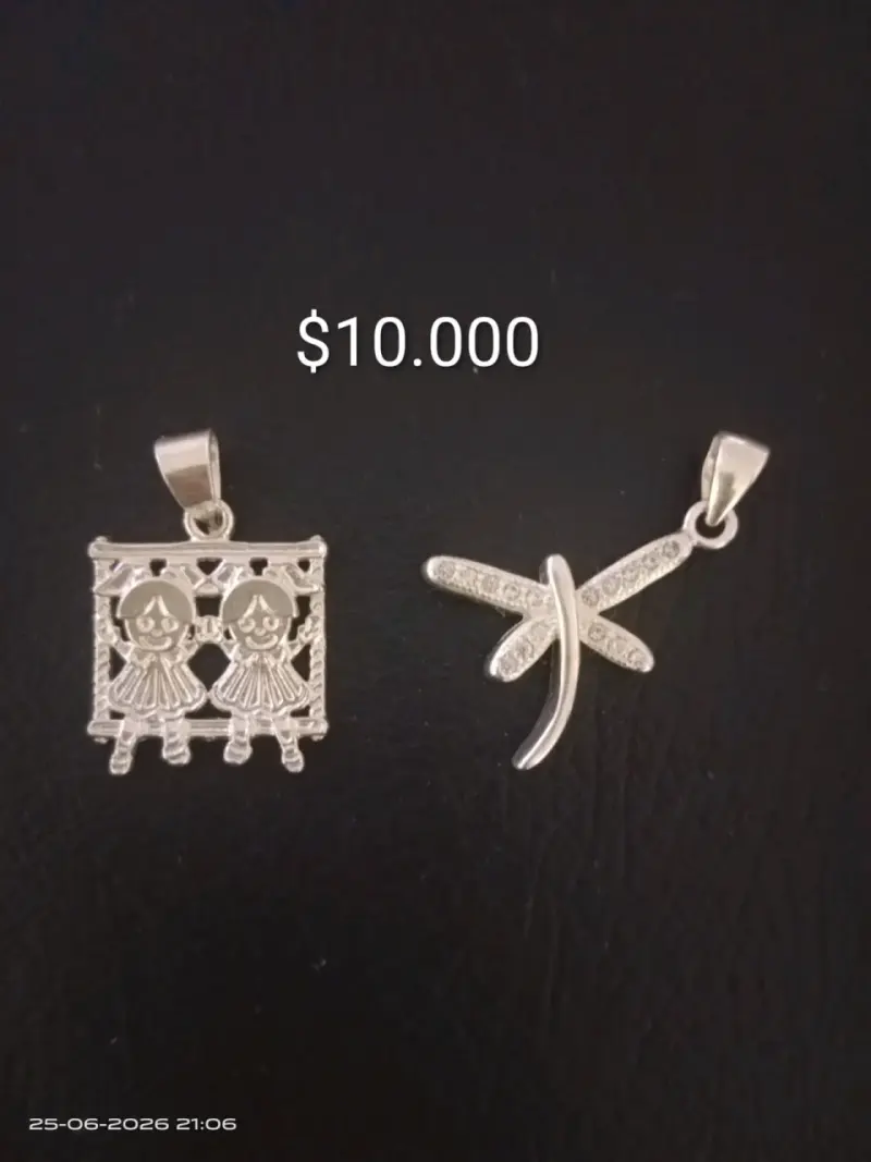 Colgantes de plata con diseño único