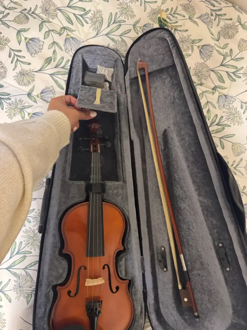 Violín clásico de madera en buen estado - 4