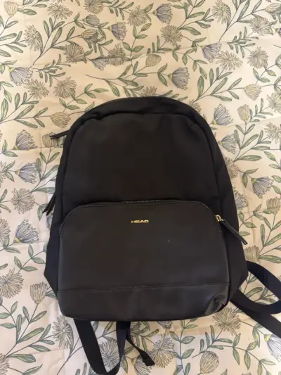 Mochila negra Head con bolsillo frontal - miniatura 1