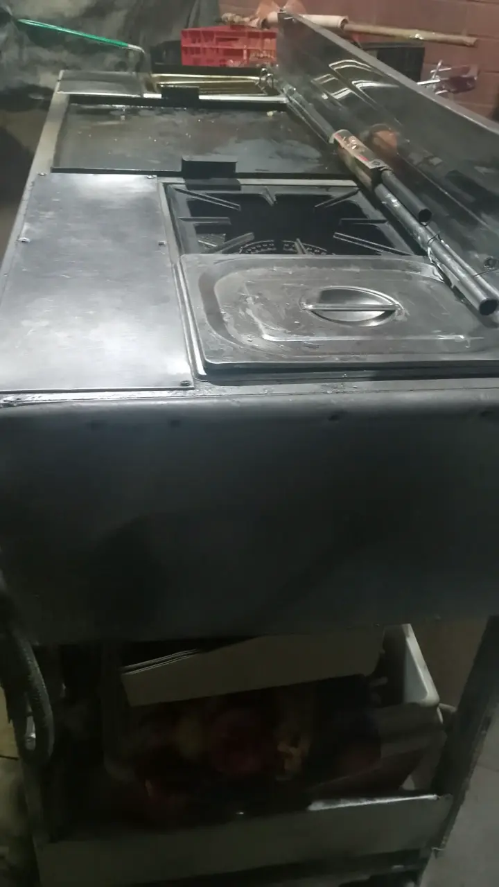 Mesa de acero inoxidable y cocina para fooltrak - 2