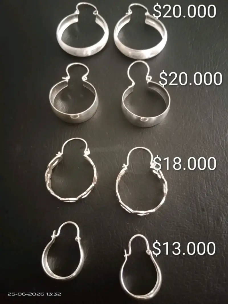 Aros de plata