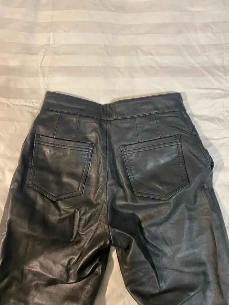 Pantalones de cuero negro Stradivarius - 3