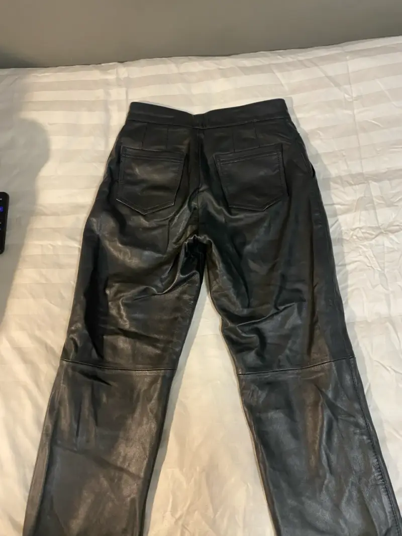 Pantalones de cuero negro Stradivarius - 5