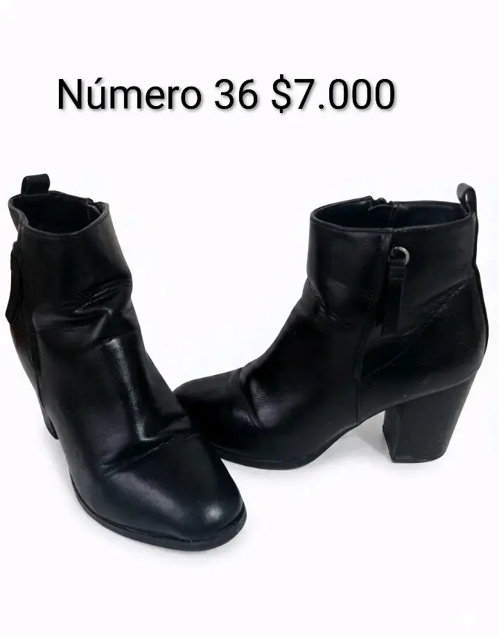 Botines negros número 36 - 2