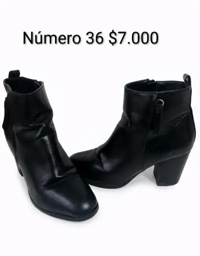 Botines negros  número 36 - miniatura 2