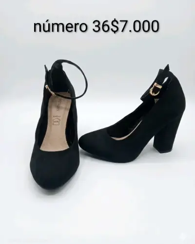 Zapatos de tacón negro talla 36 - miniatura 1