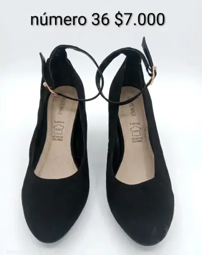 Zapatos de tacón negro talla 36 - miniatura 2