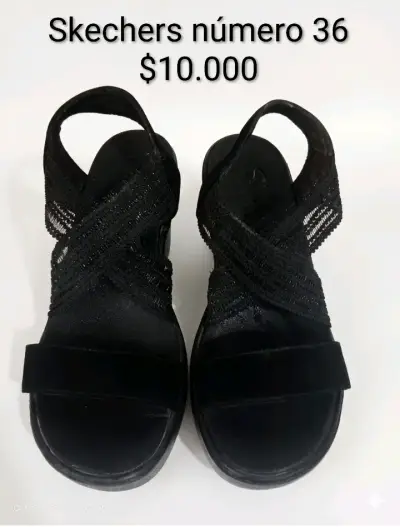 Sandalias Skechers negras número 36 - miniatura 1
