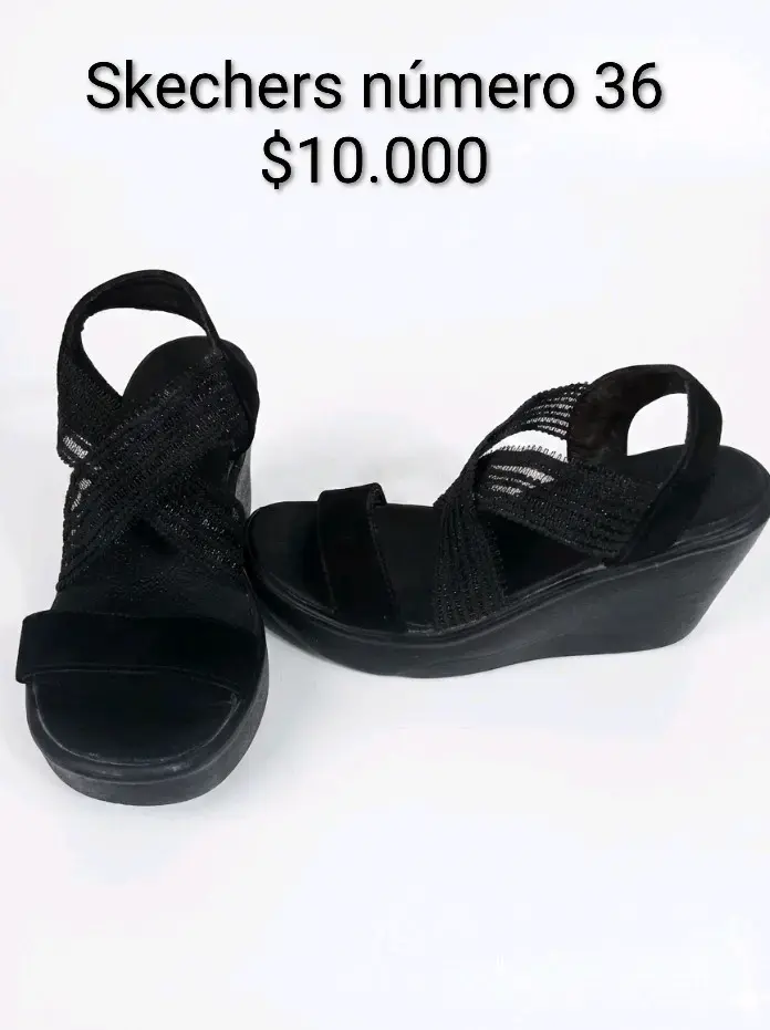 Sandalias Skechers negras número 36 - 2