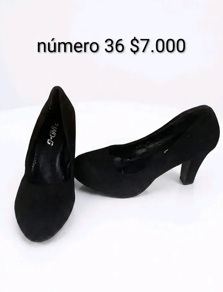 Zapatos de taco alto negros talla 36