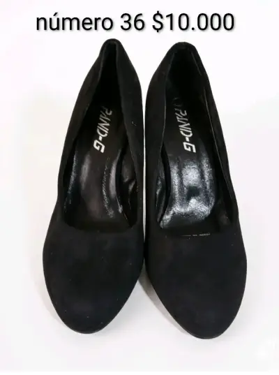 Zapatos de taco alto negros talla 36 - miniatura 2