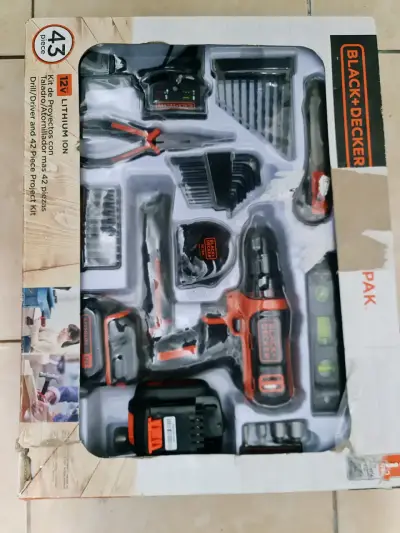 Kit de herramientas Black+Decker 12V con taladro - miniatura 6
