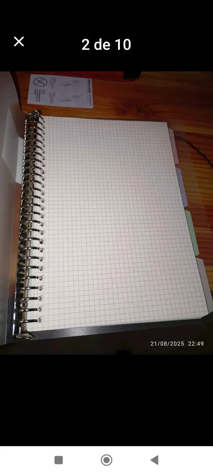 Cuaderno anillado con separadores - 4