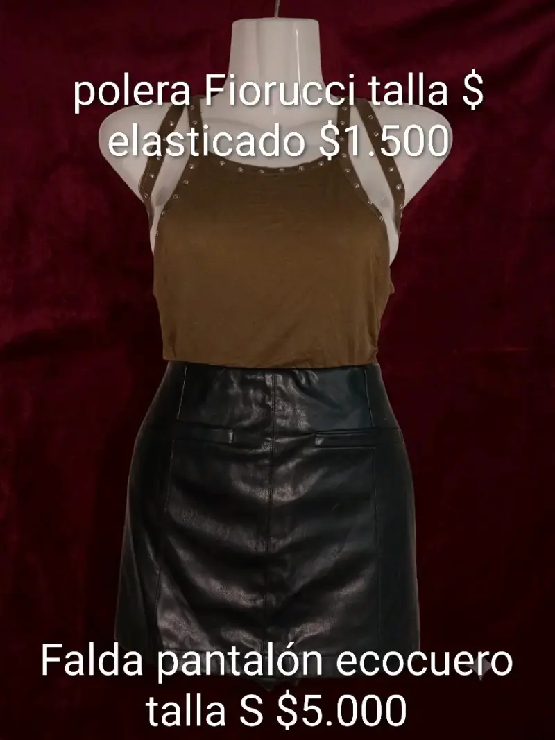 Falda pantalon ecocuero- shorts jeans- jeans