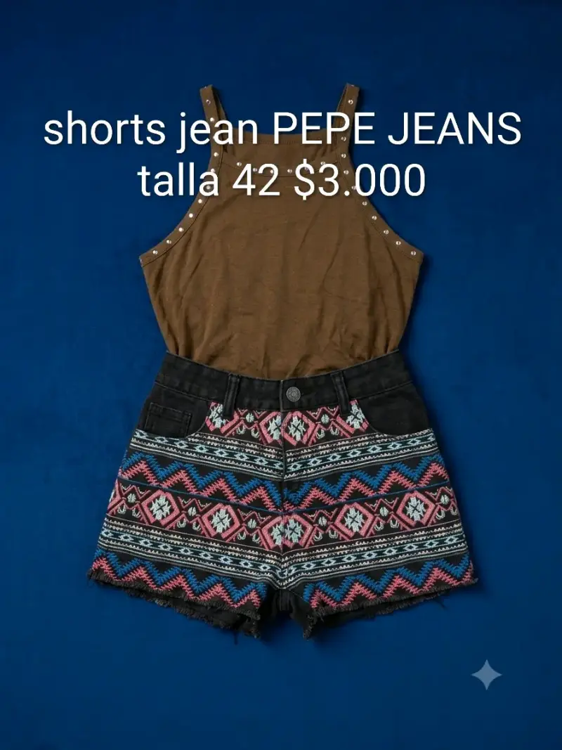 Falda pantalon ecocuero- shorts jeans- jeans - 2