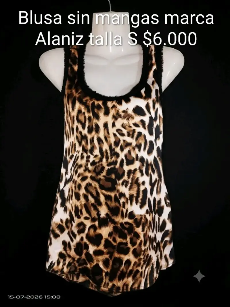 Blusa sin mangas Alaniz y poleras
