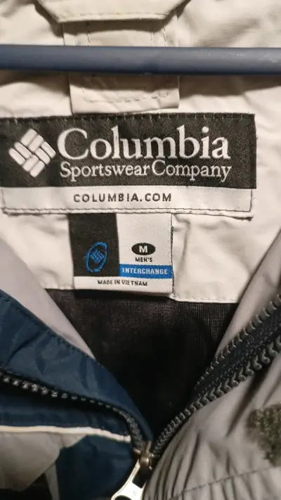 Chaqueta impermeable Omni-Tech azul - miniatura 3