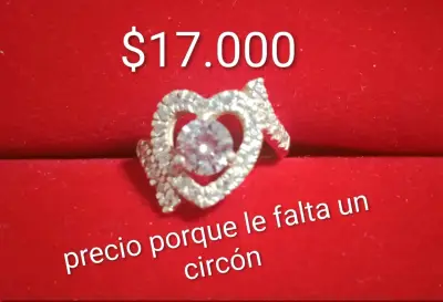 Anillo de plata con circones faltante - miniatura 2