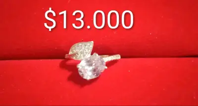 Anillos de plata con circonitas brillantes - miniatura 2