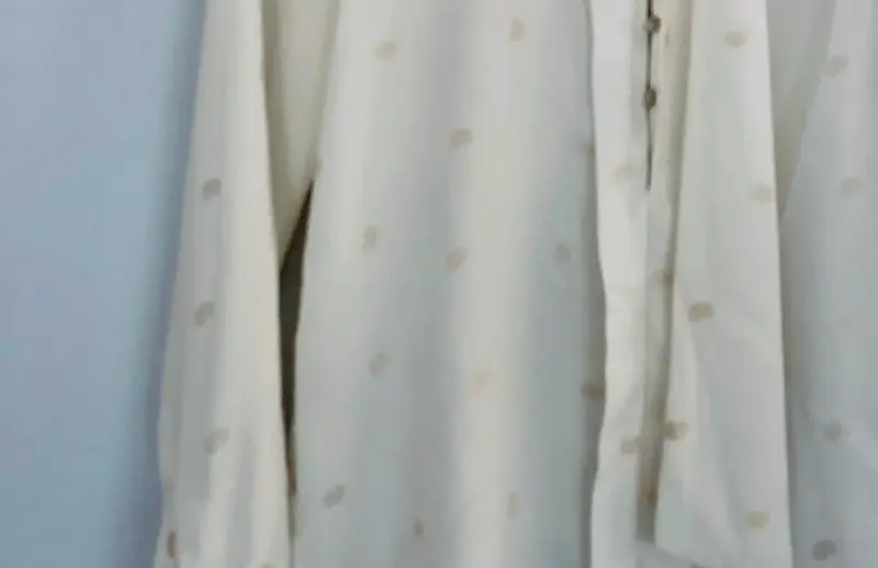 Blusa Mango talla xs blanca con lazo - 2