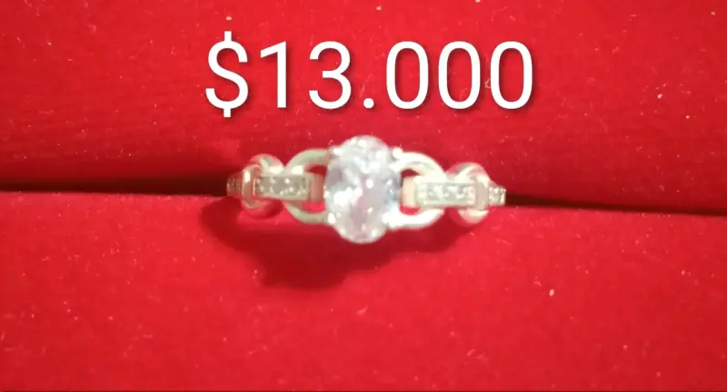 Anillo de plata con circonitas brillante - 3