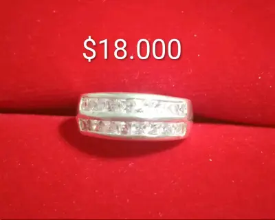 Anillos de plata con circonitas brillantes - miniatura 4