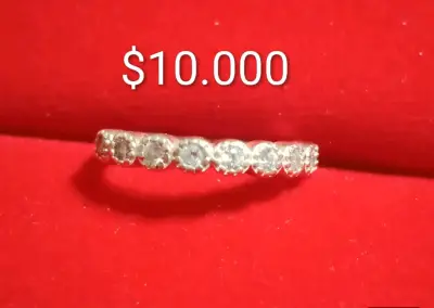 Anillos de plata con circonitas brillantes - miniatura 5