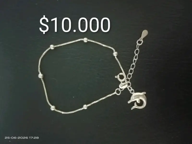 Pulseras de plata con dijes. - 5