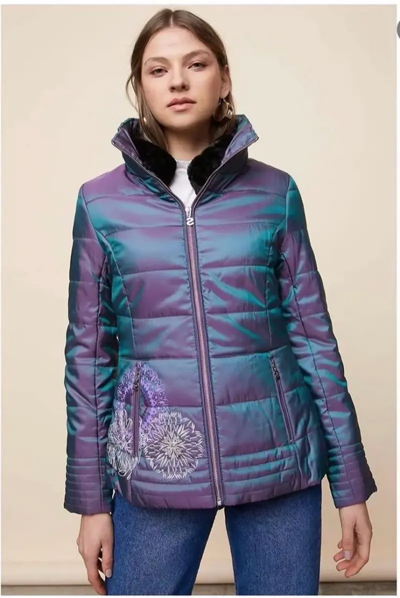 Chaqueta acolchada Desigual multicolor para mujer - 2