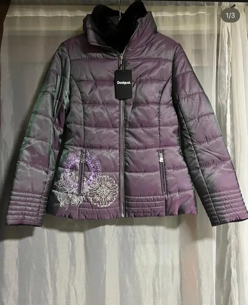 Chaqueta acolchada Desigual multicolor para mujer - 3