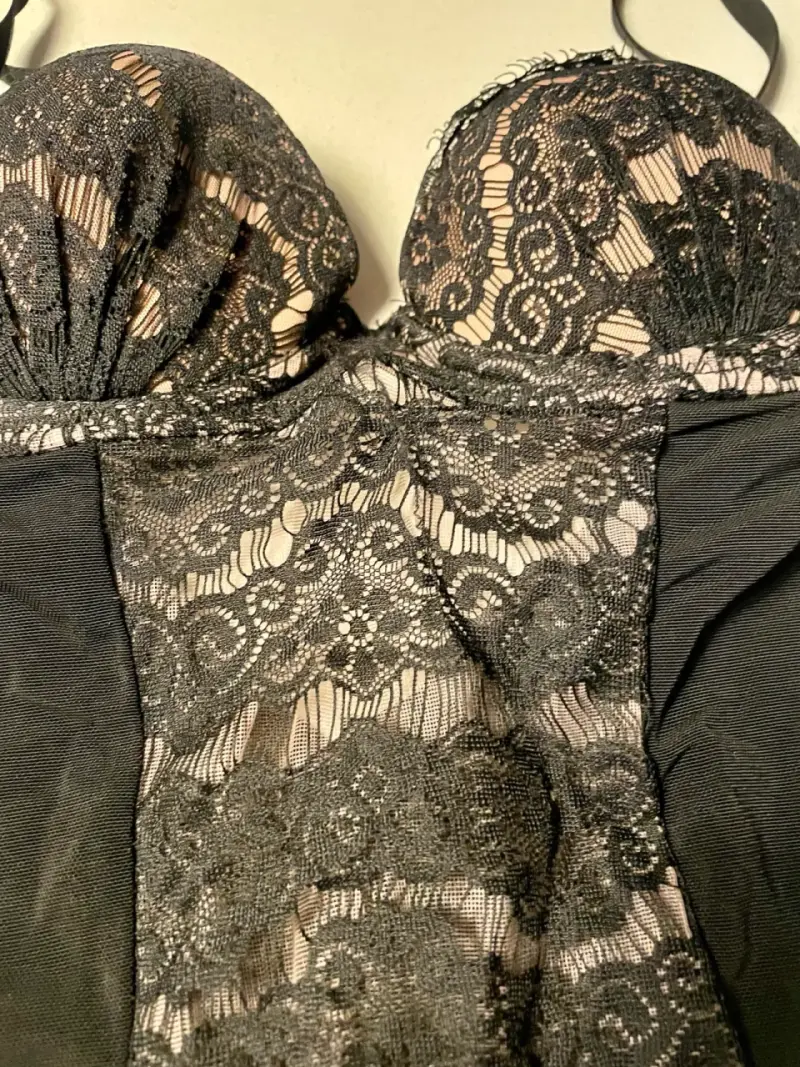 Body Forever 21 xs de encaje negro elegante - 2