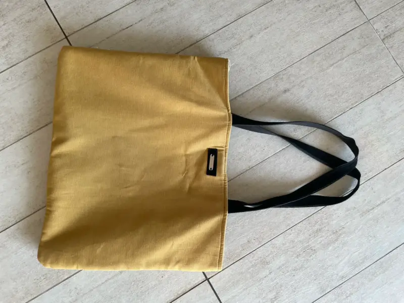 Bolso rapsodia tote artesanal con flecos - 5