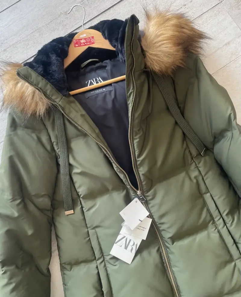 Parka Zara xs nueva con etiqueta y capucha - 2