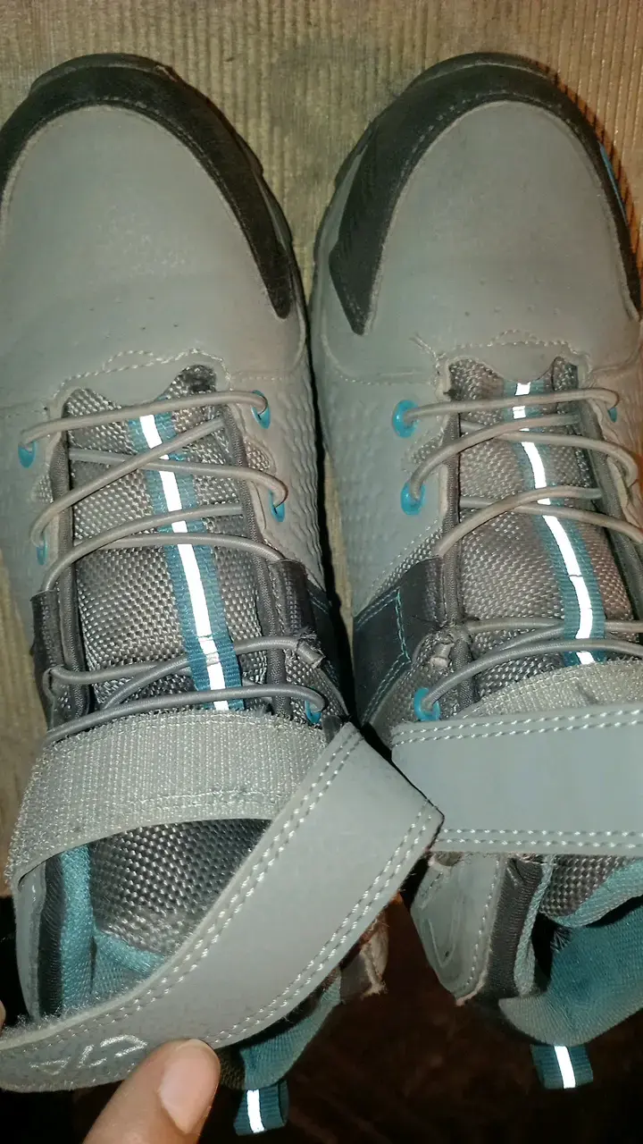 Zapatillas impermeables C74 gris con velcro - 5