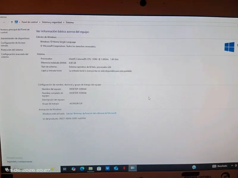 PC All in One HP con teclado y mouse - 4