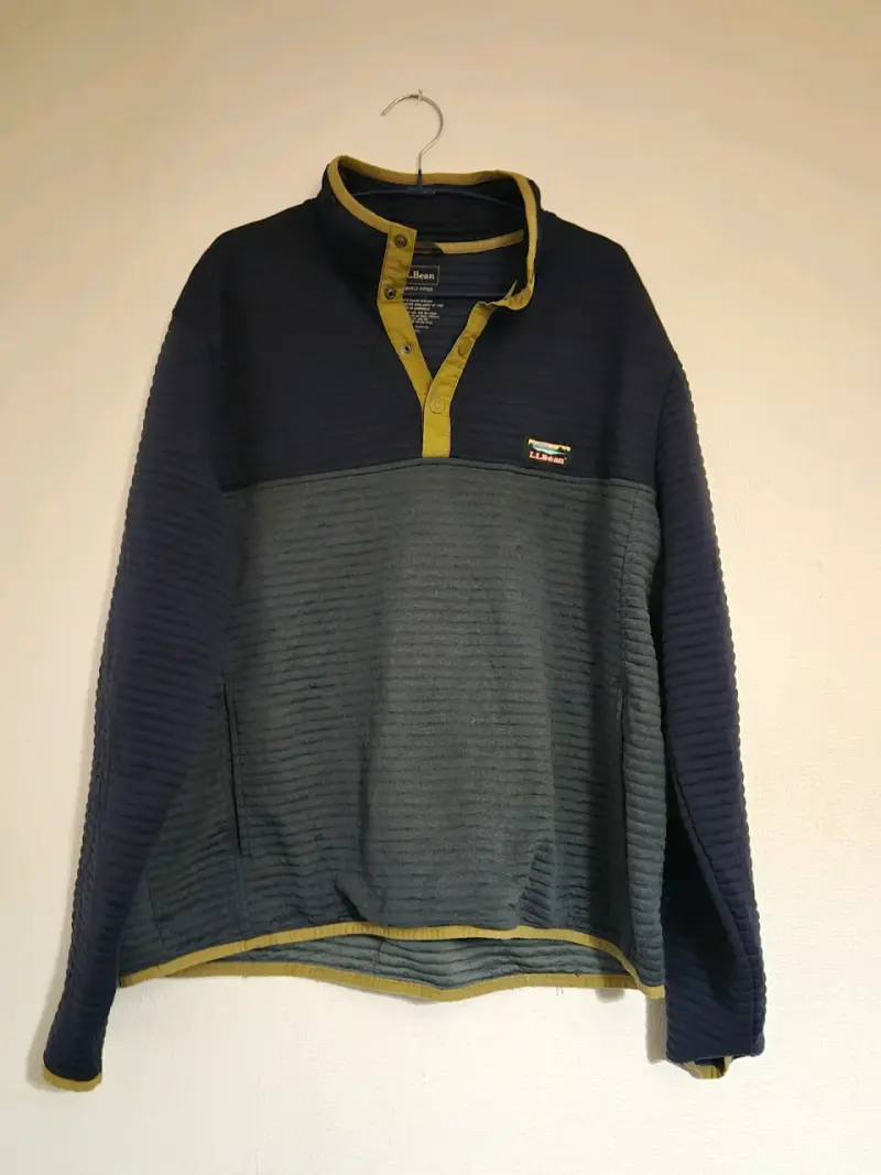 Polerón L.L. Bean azul y amarillo - 1