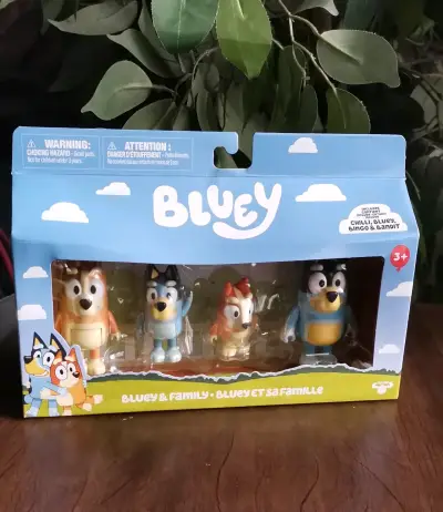 Set de figuras Bluey y familia Originales - miniatura 1