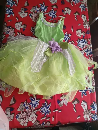Falda corta bohemia azul y blanca - miniatura 4