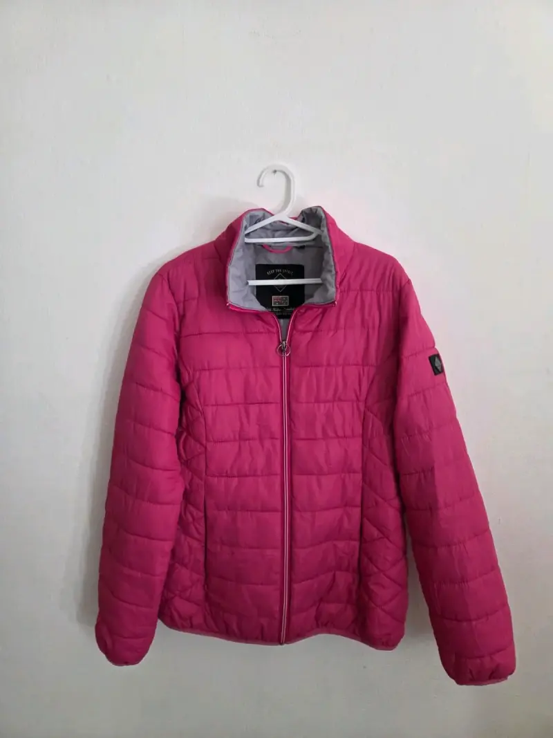 Chaqueta Puffer Fucsia "Keep The Spirit" - 1