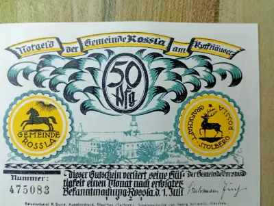 Billetes vintage de colección alemana1921 - miniatura 2
