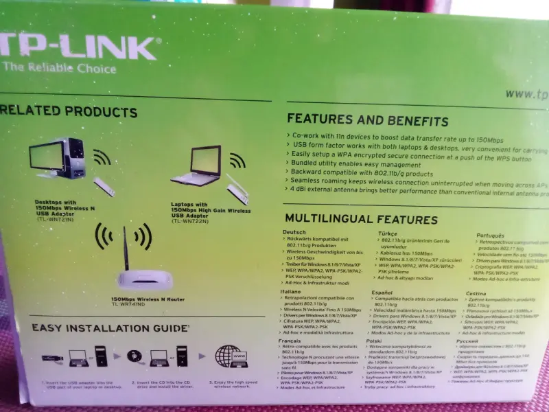 Adaptador USB inalámbrico TP-Link 150Mbps - 2