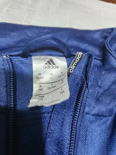 Chaqueta deportiva Adidas azul con cierre - miniatura 3
